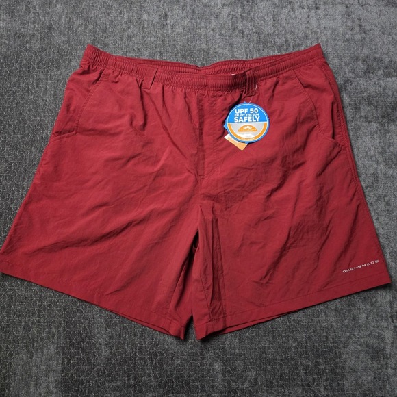 Columbia Other - NWT Columbia PFG Swim Trunks Mens XL 8" Inseam Red Cruise Lifeguard Fishing Prep